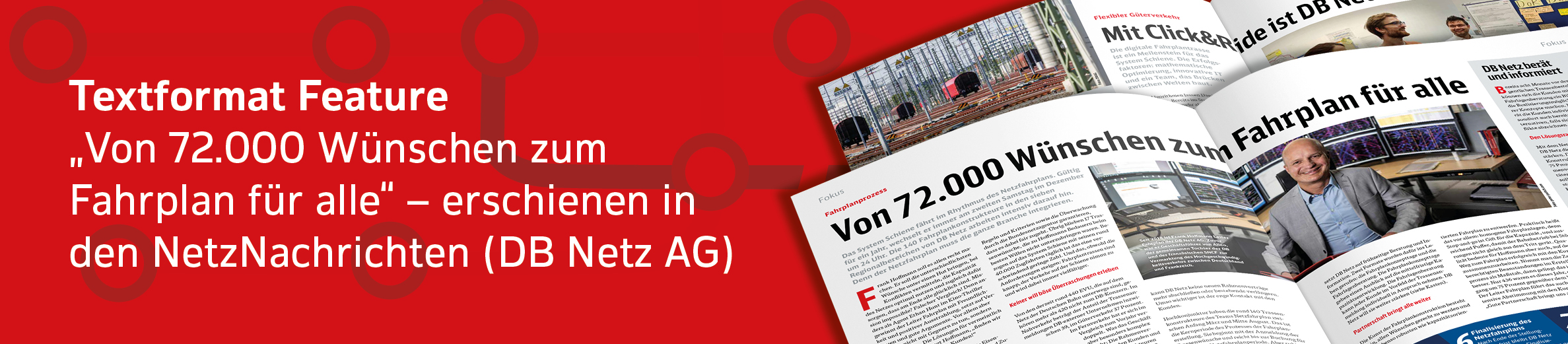 Artikelauschnitt "Von 72.000 Wünschen zum Fahrplan für alle" aus den NetzNachrichten.